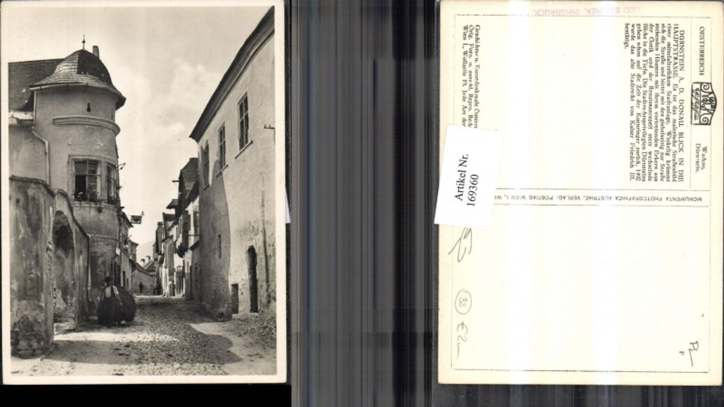 169360,Wachau Dürnstein a. d. Donau Blick in die Hauptstraße