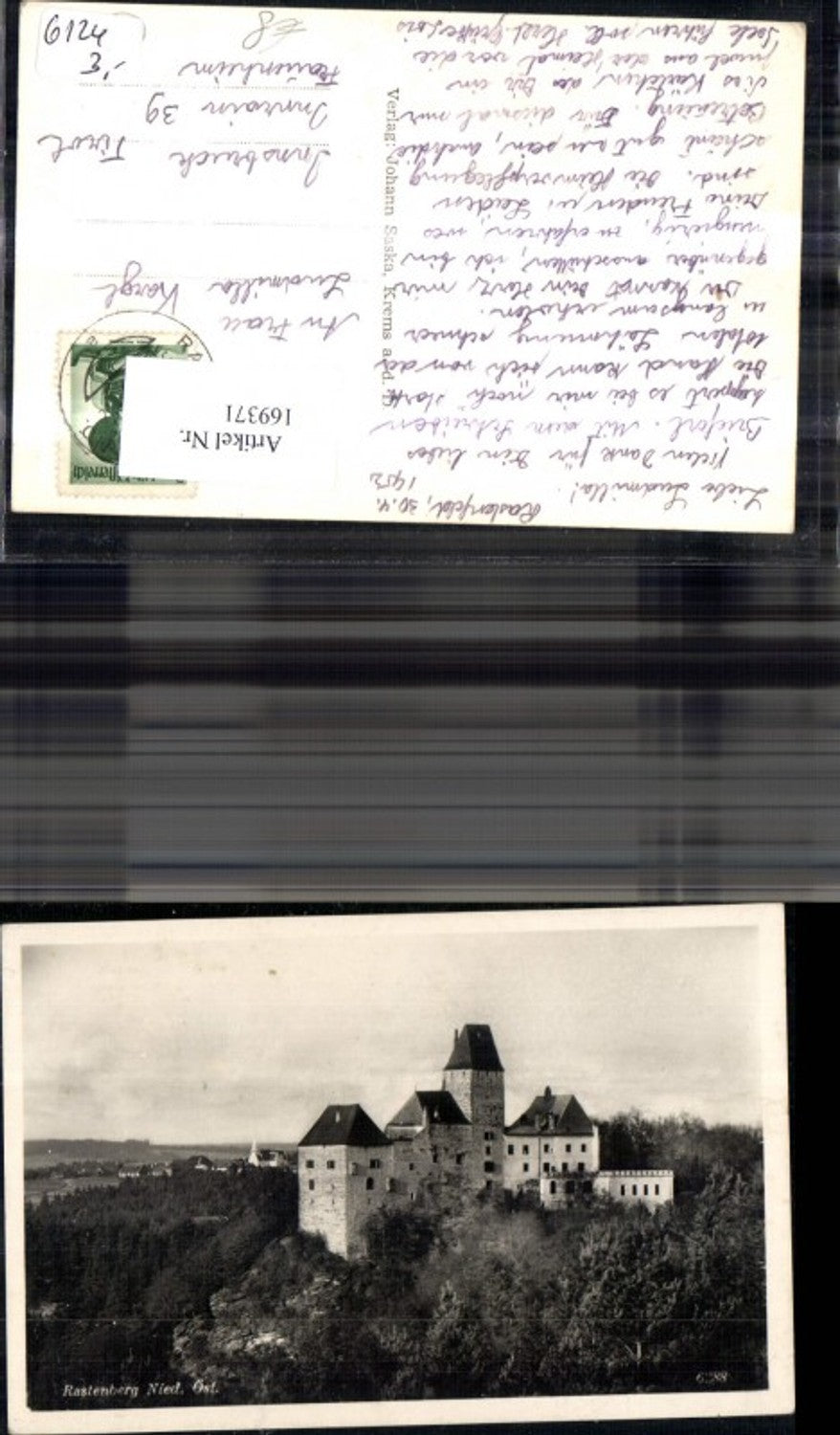 169371,Rastenberg Burg 1952