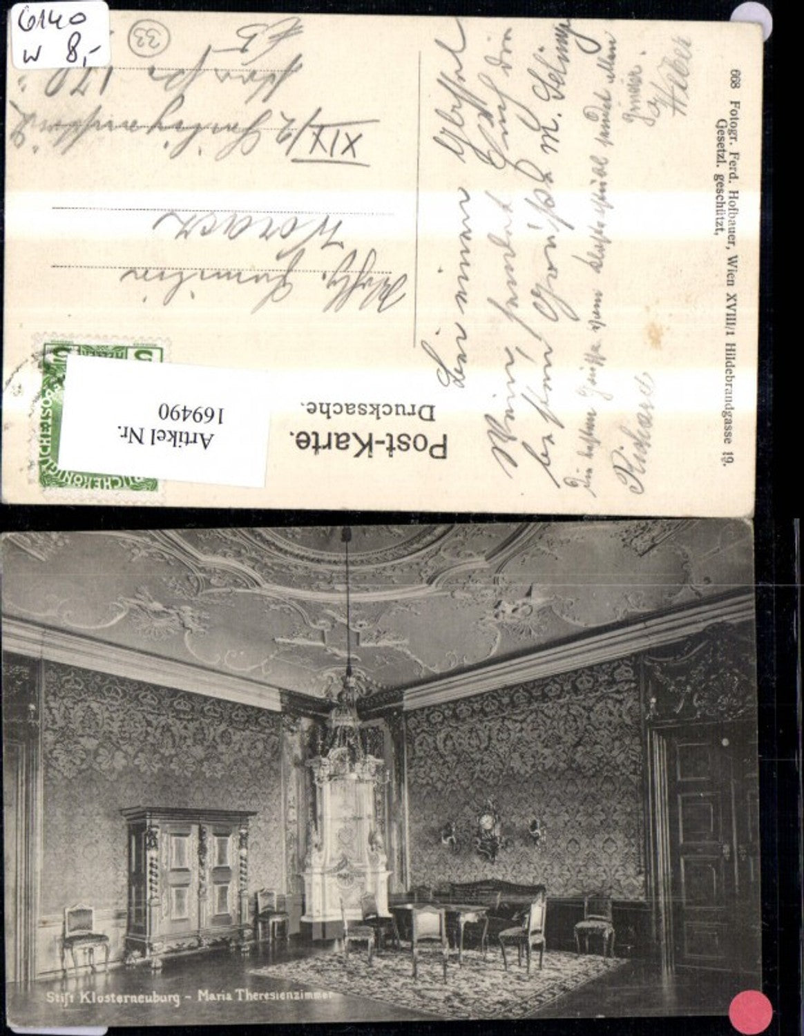 169490, Klosterneuburg Abbey, Maria Theresa Room, Interior View