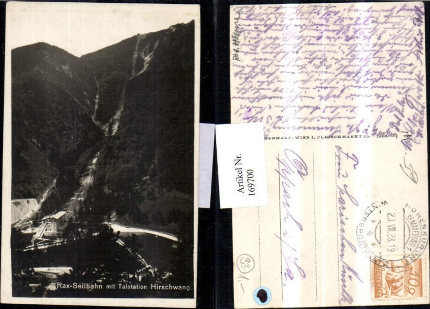 169700,Neunkirchen Rax Seilbahn mit Talstation Hirschwang