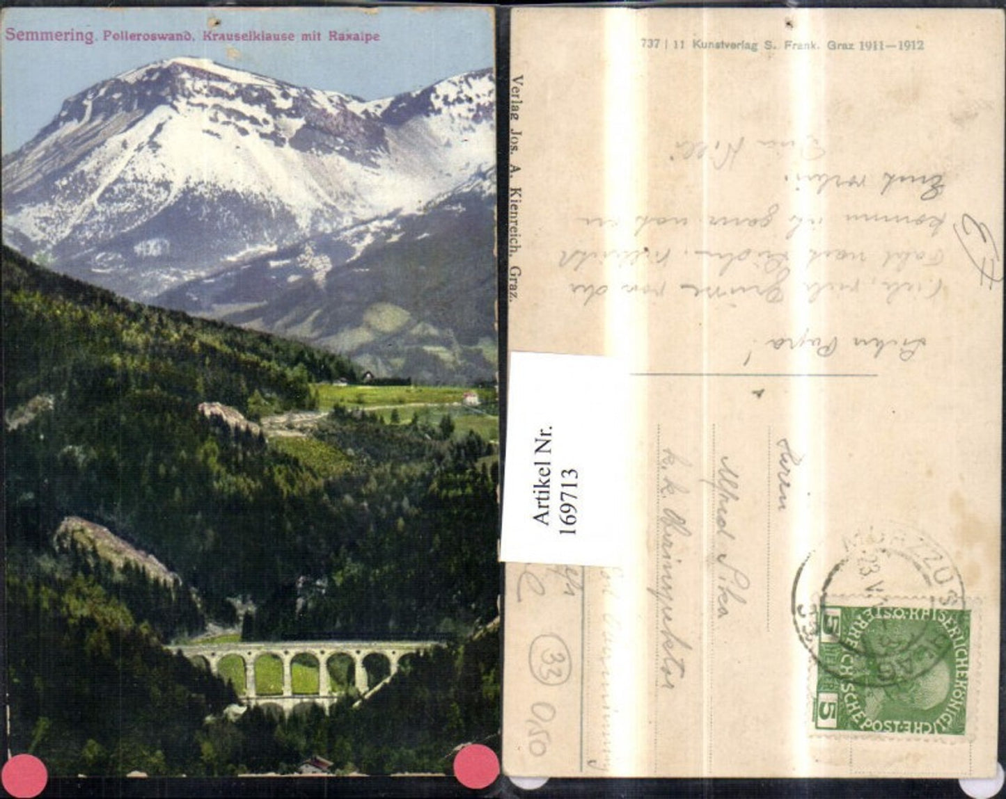 169713,Semmering Polleroswand Krauselklause m. Raxalpe