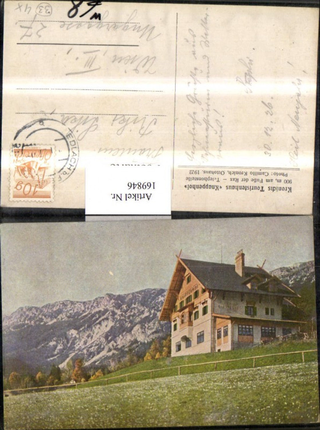 169846,Reichenau Kronichs Touristenhaus Knappenhof