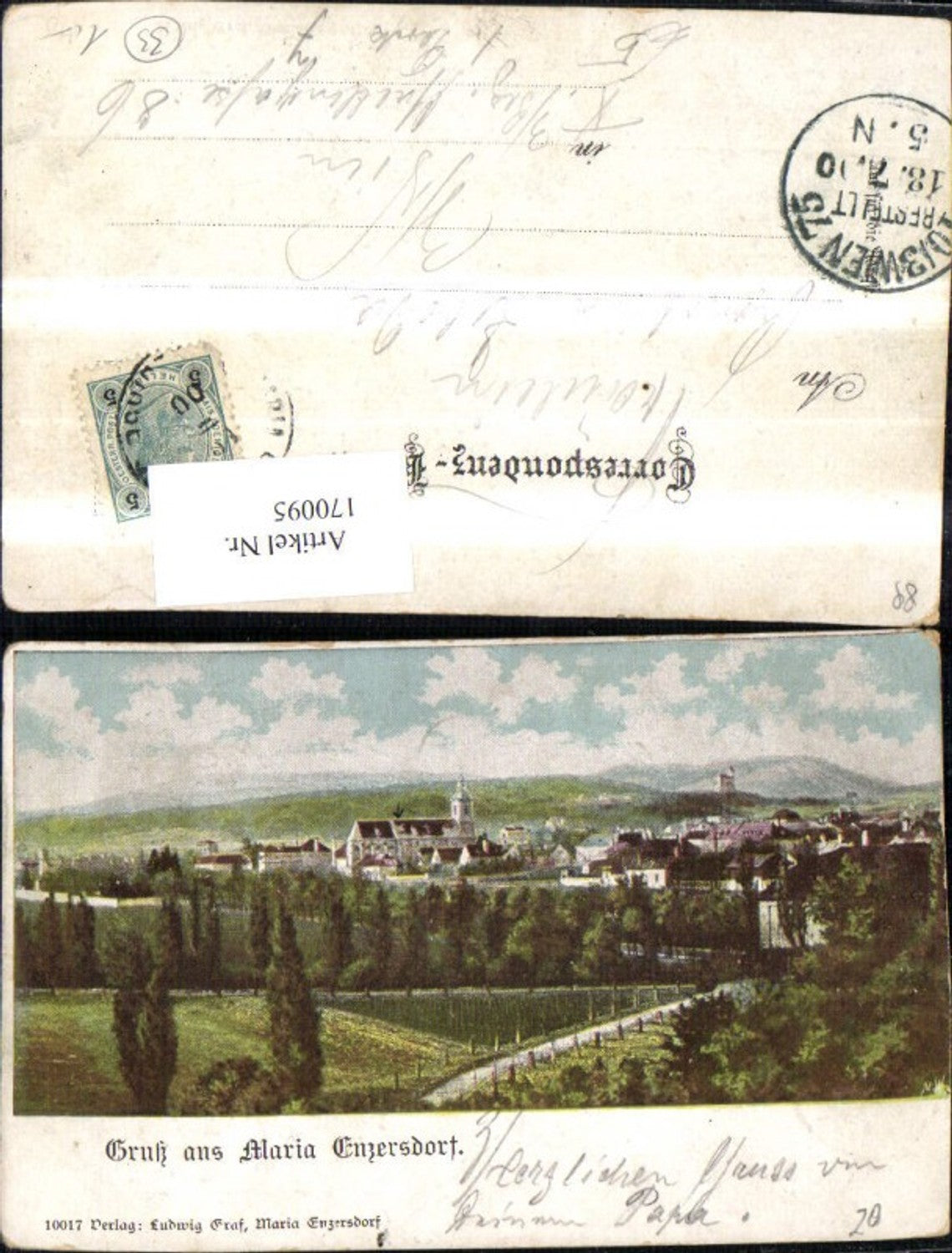170095,Gruss a. Maria Enzersdorf 1900