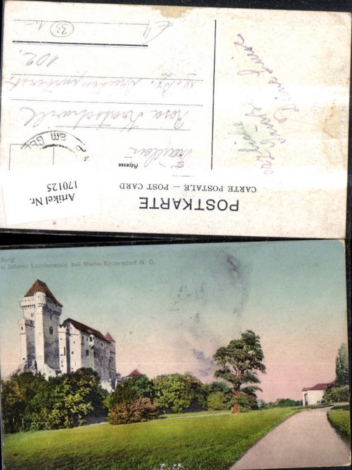 170125,Burg u. Schloss Lichtenstein b. Maria Enzersdorf