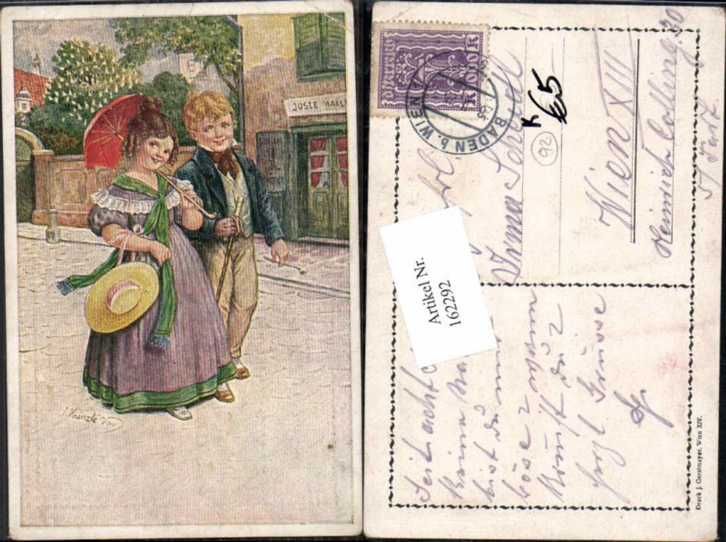 162292,Kinder Josef Kränzle Mädchen Schirm Junge