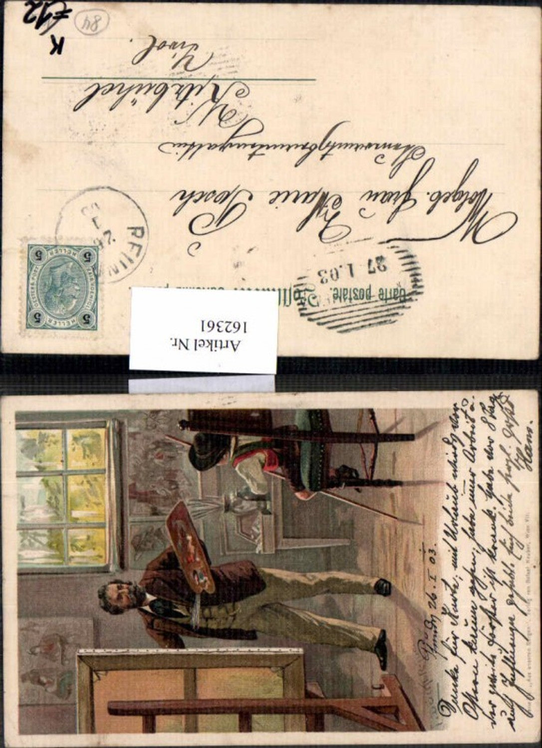 162361,Tolle E. Döcker jun. Litho Serie Aus den Bergen Maler Atelier pub Neuber