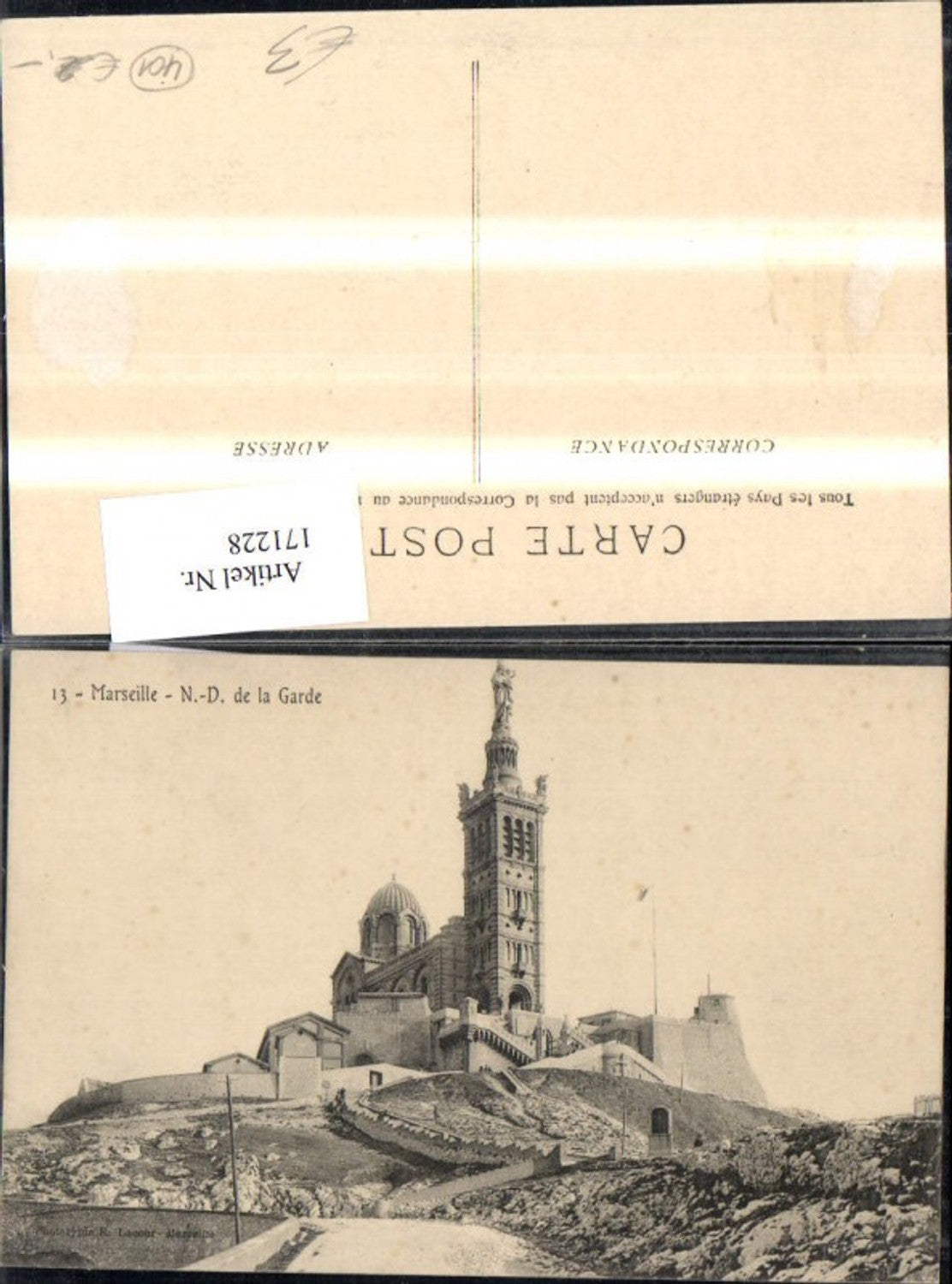 171228,Marseille Notre Dame de le Garde Kirche Gebäude