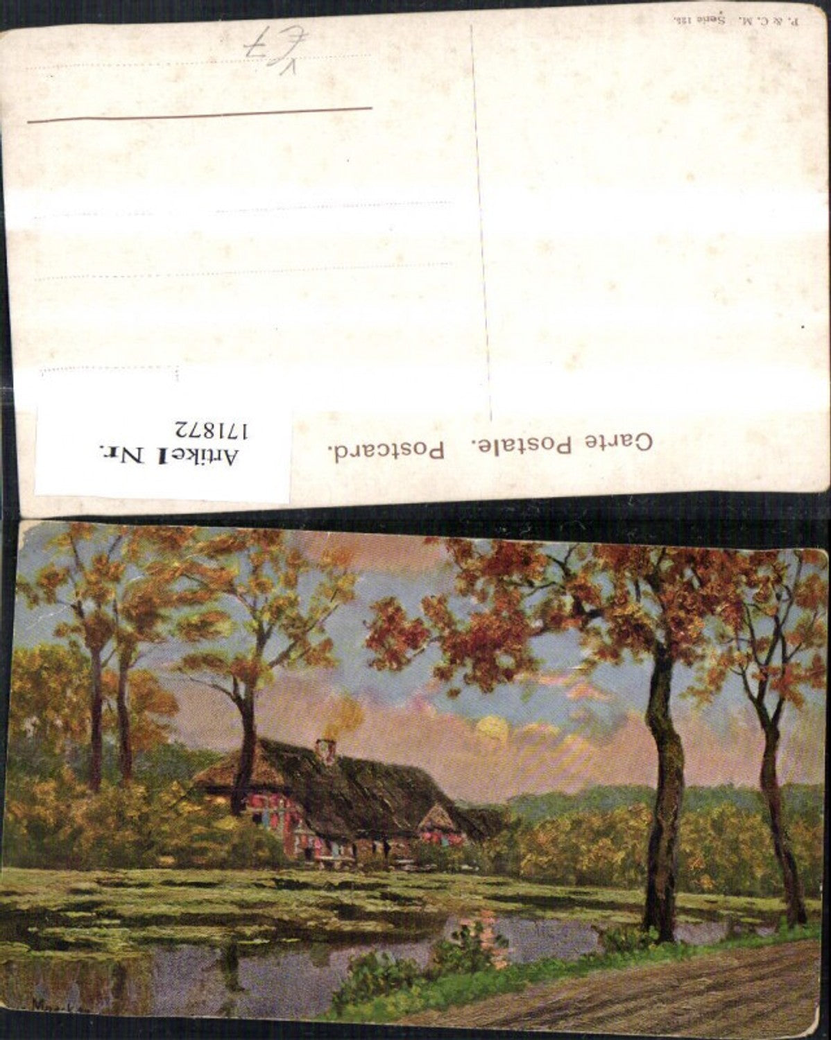 171872,Künstler Ak Landschaft pub Purger Co 125