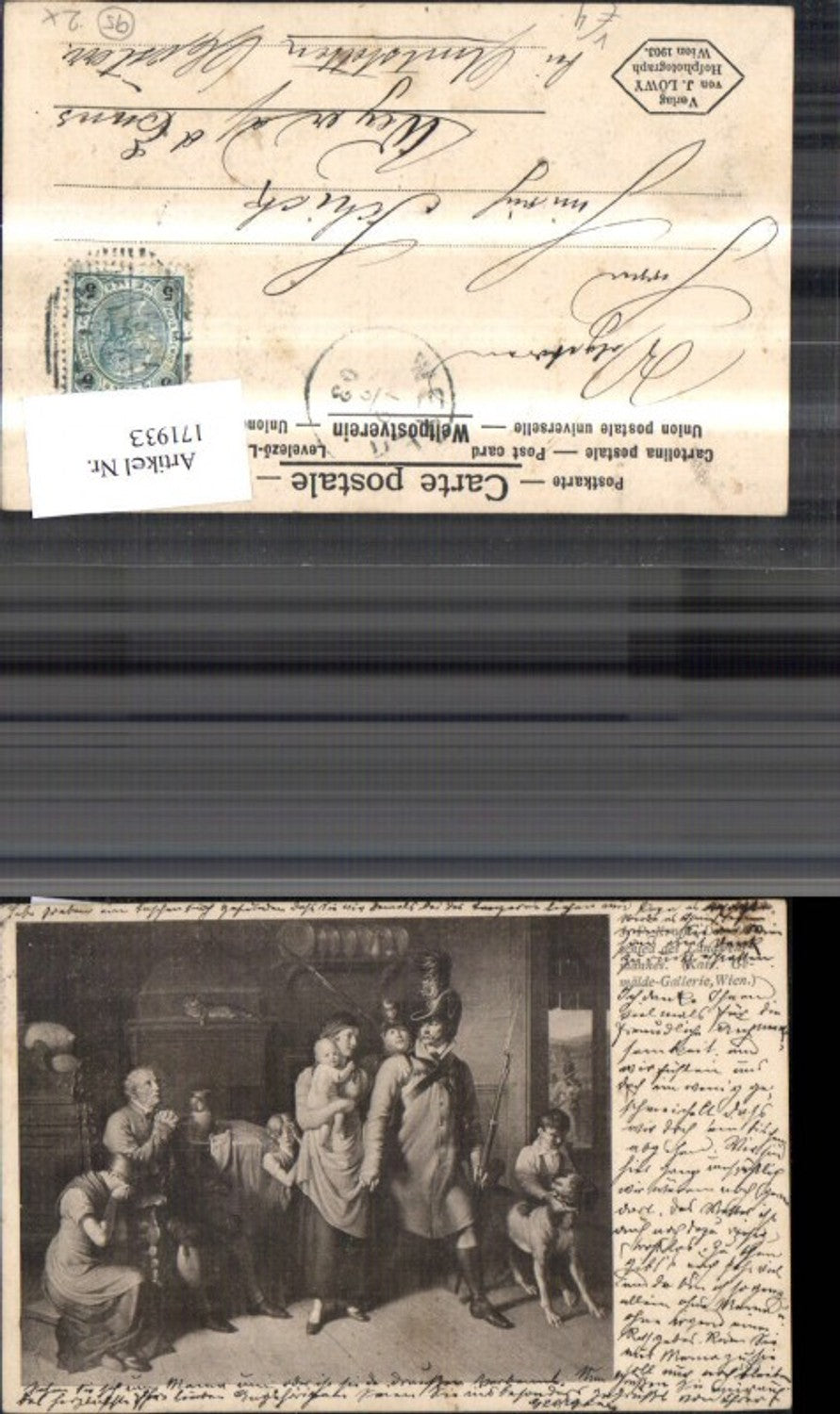 171933,Künstler Ak Der Abschied d. Landwehrmannes sign J. P. Kraft pub J. Löwy