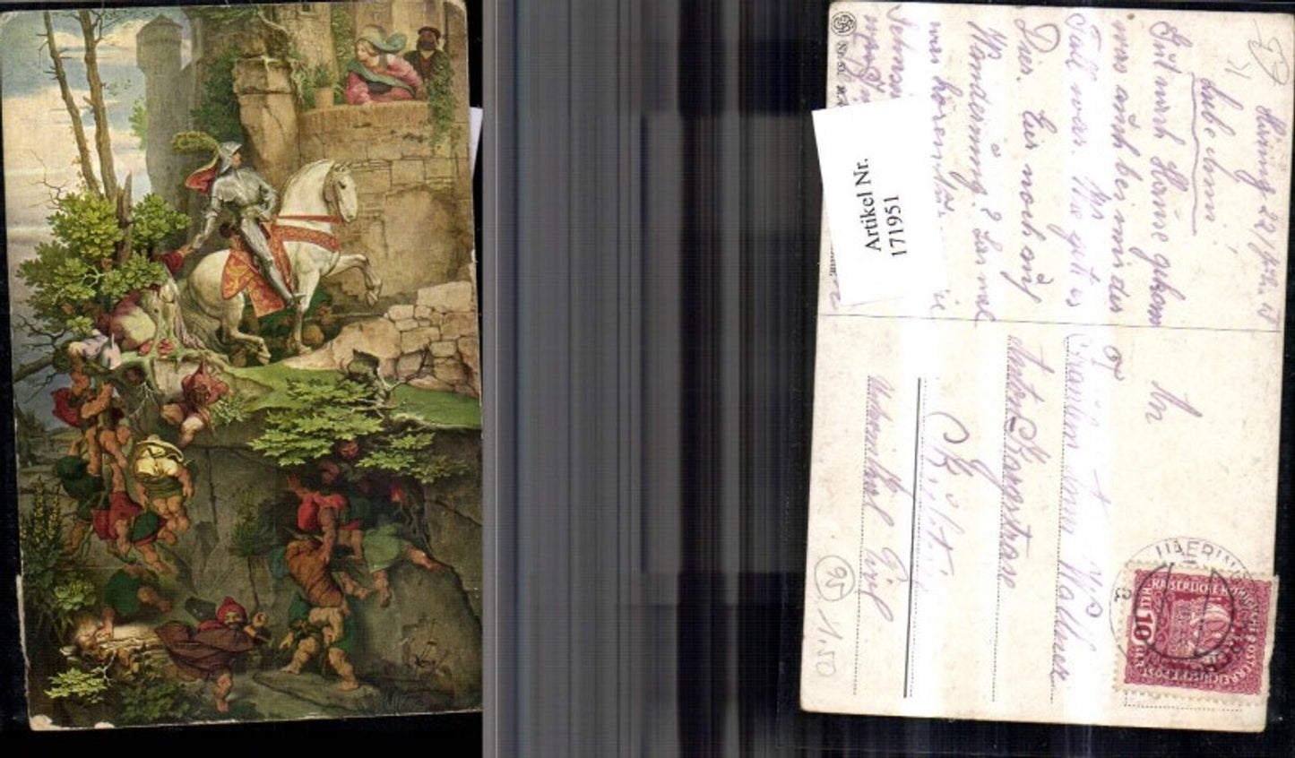 171951,Künstler Ak Kuno v. Falkenstein sign M. v. Schwind