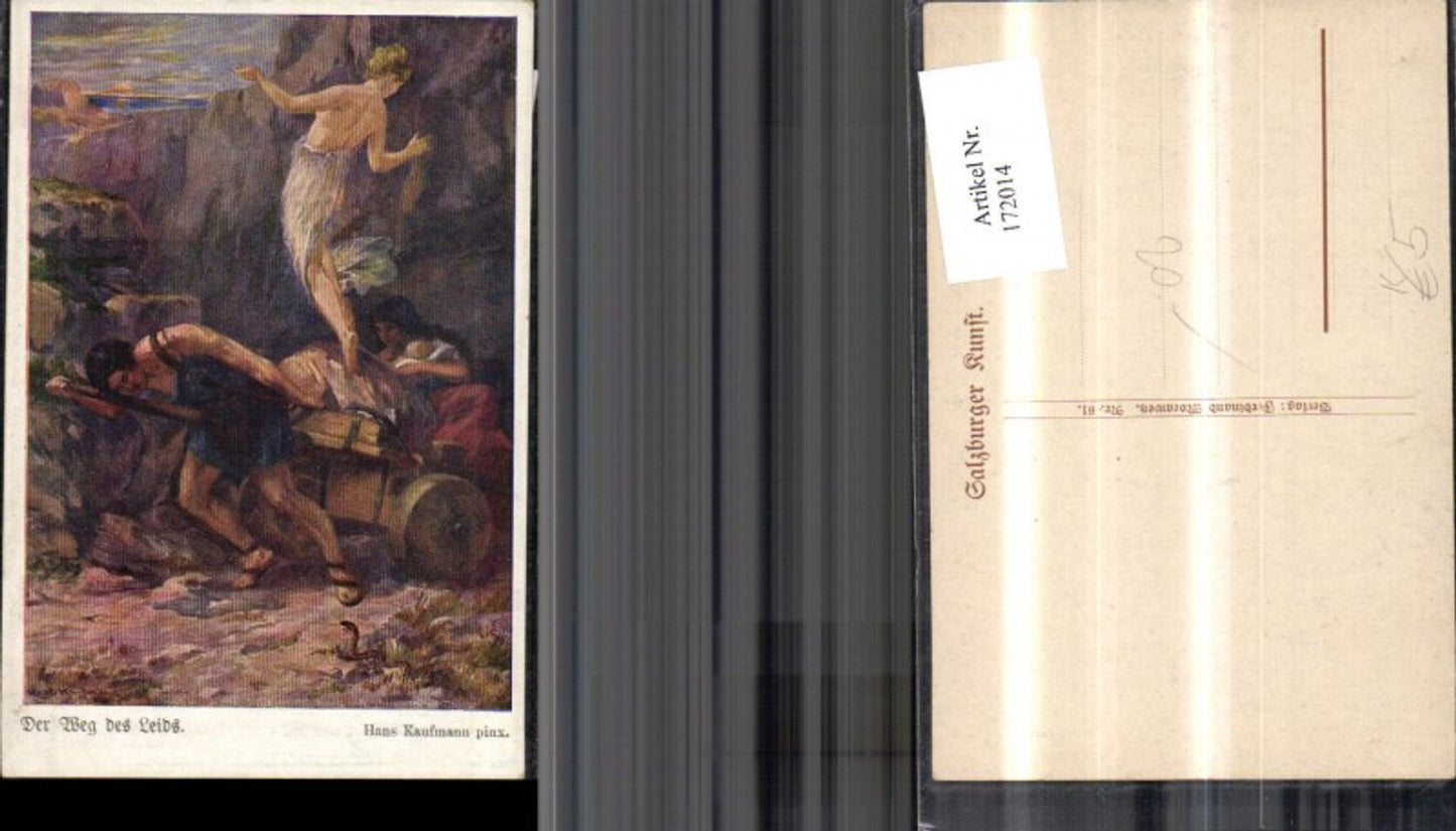 172014,Künstler Ak Hans Kaufmann pinx. Der Weg des Leids