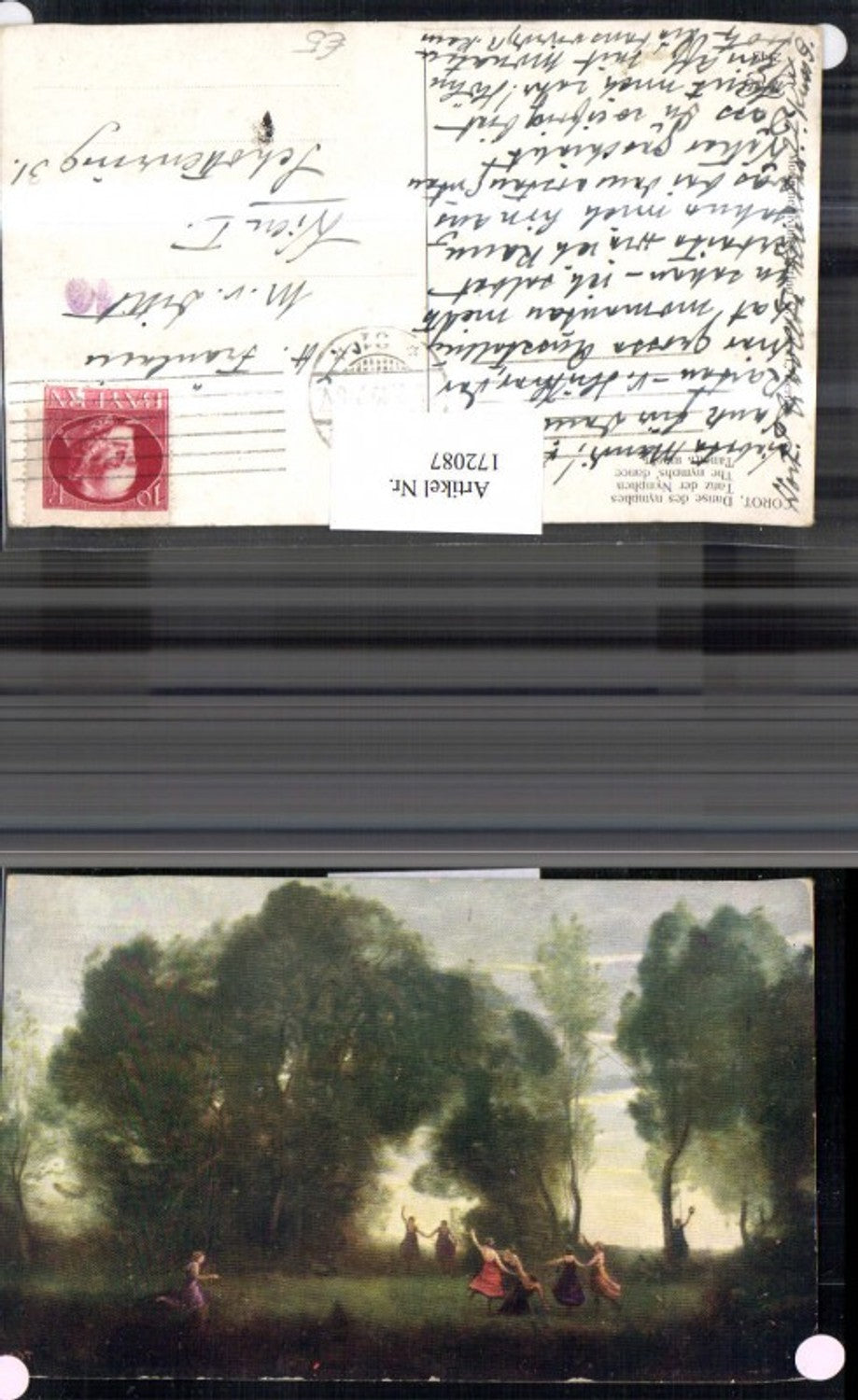 172087,Künstler Ak Corot Tanz der Nymphen Nymphe