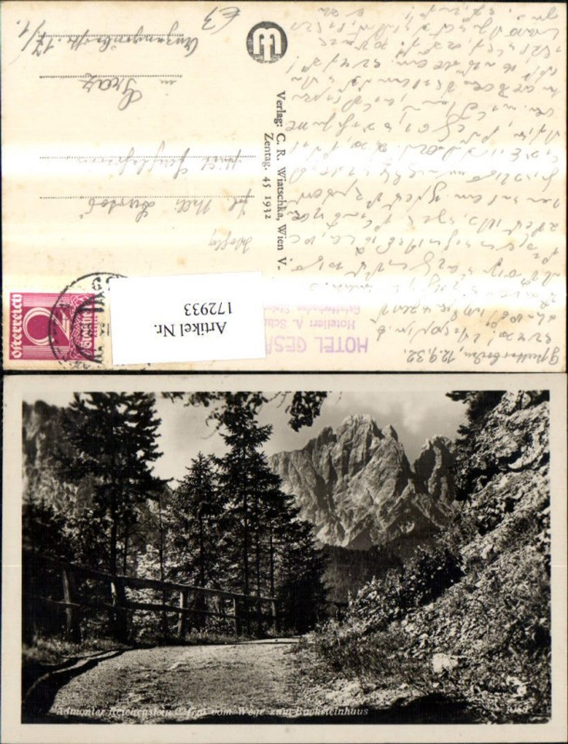 Alte Ansichtskarte – Old Postcard
