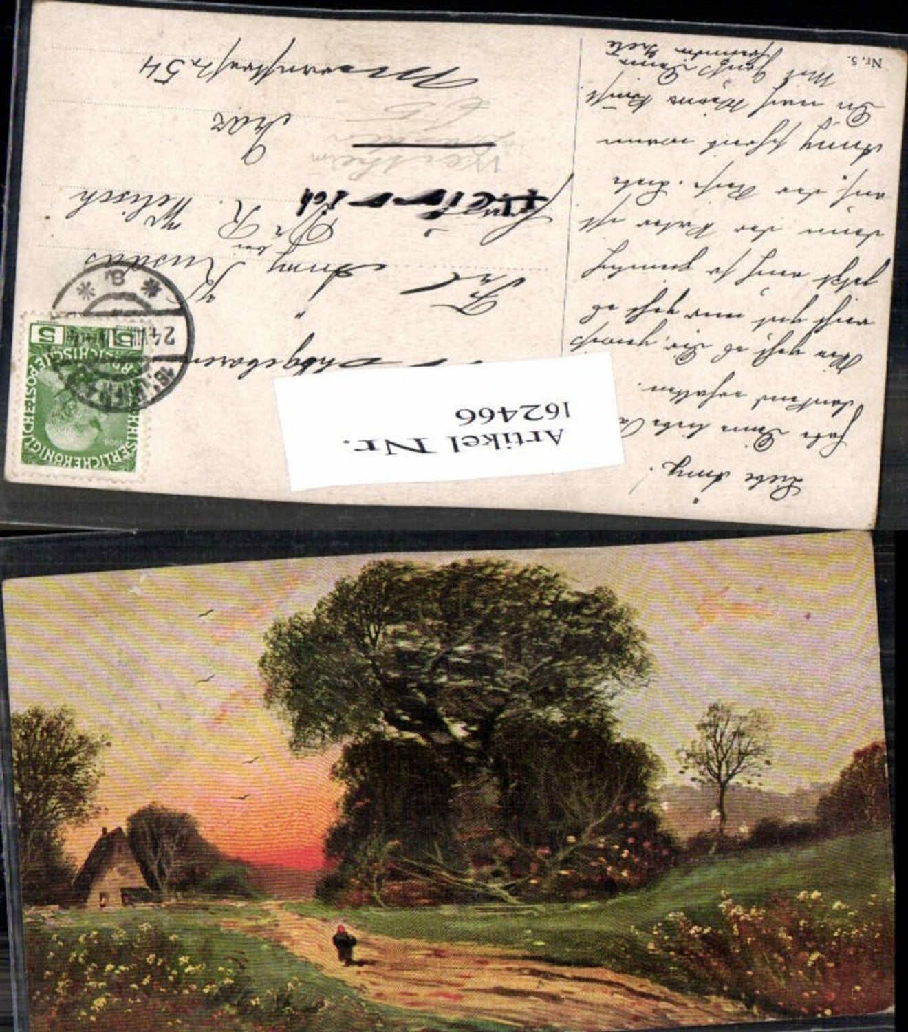 162466,Künstler AK Heinrich Wertheim Landschaft