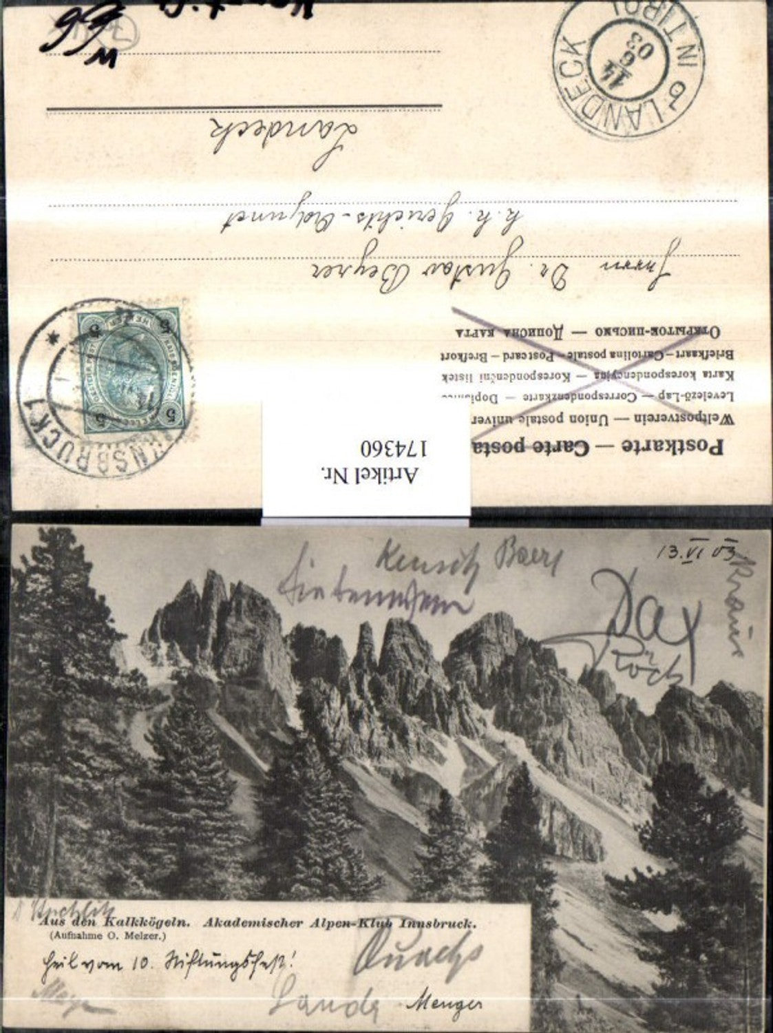 Alte Ansichtskarte – Old Postcard