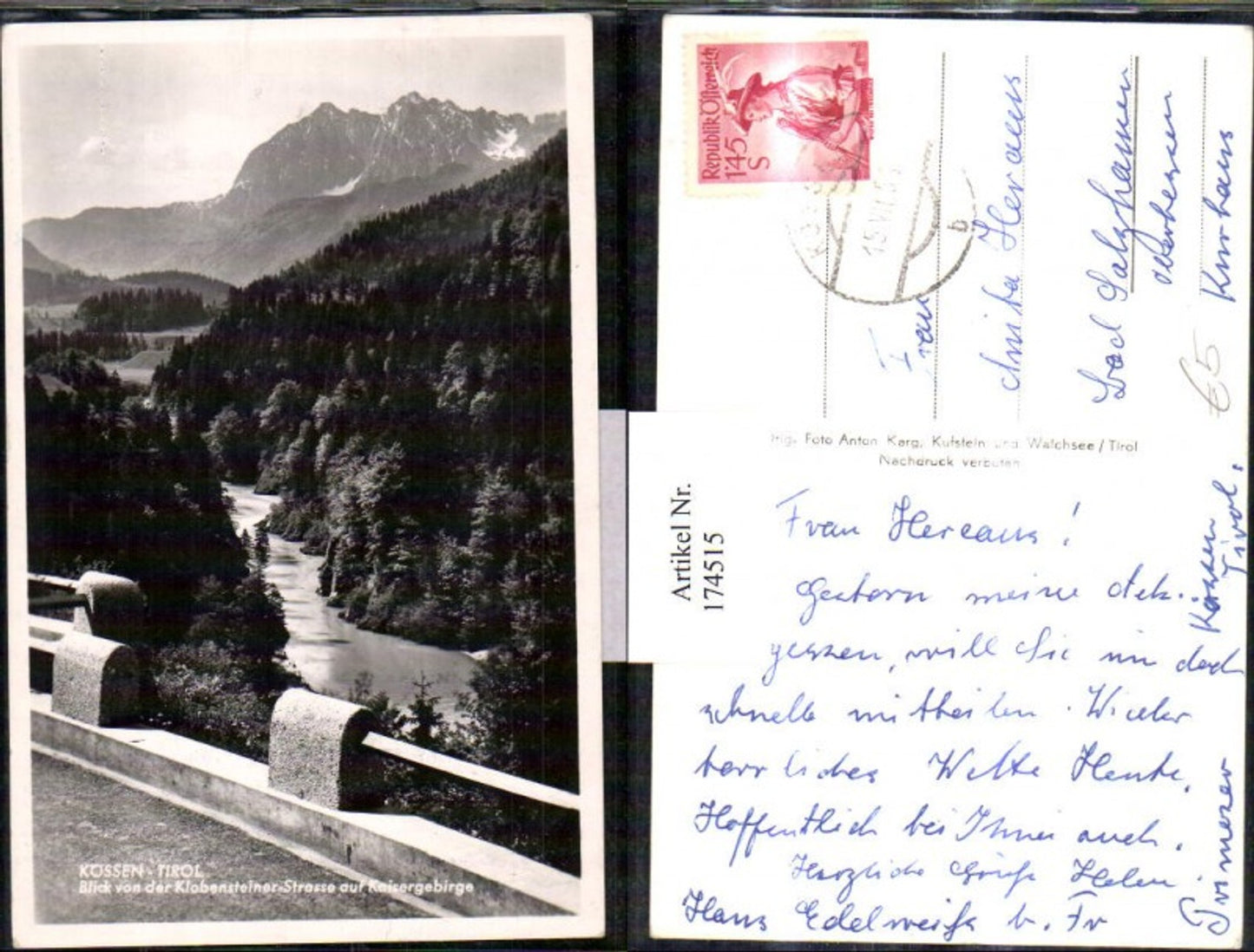 Alte Ansichtskarte – Old Postcard