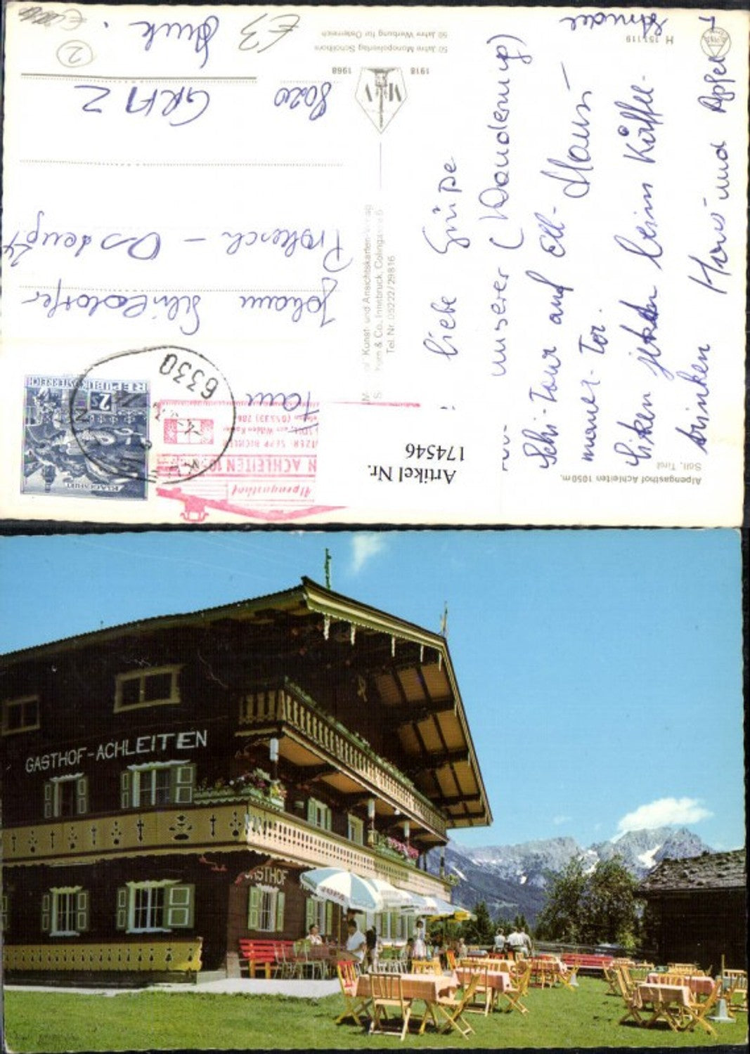 Alte Ansichtskarte – Old Postcard