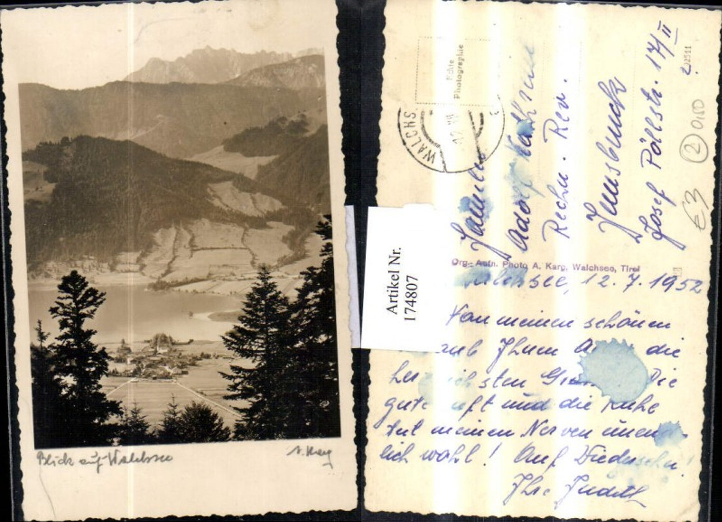 Alte Ansichtskarte – Old Postcard