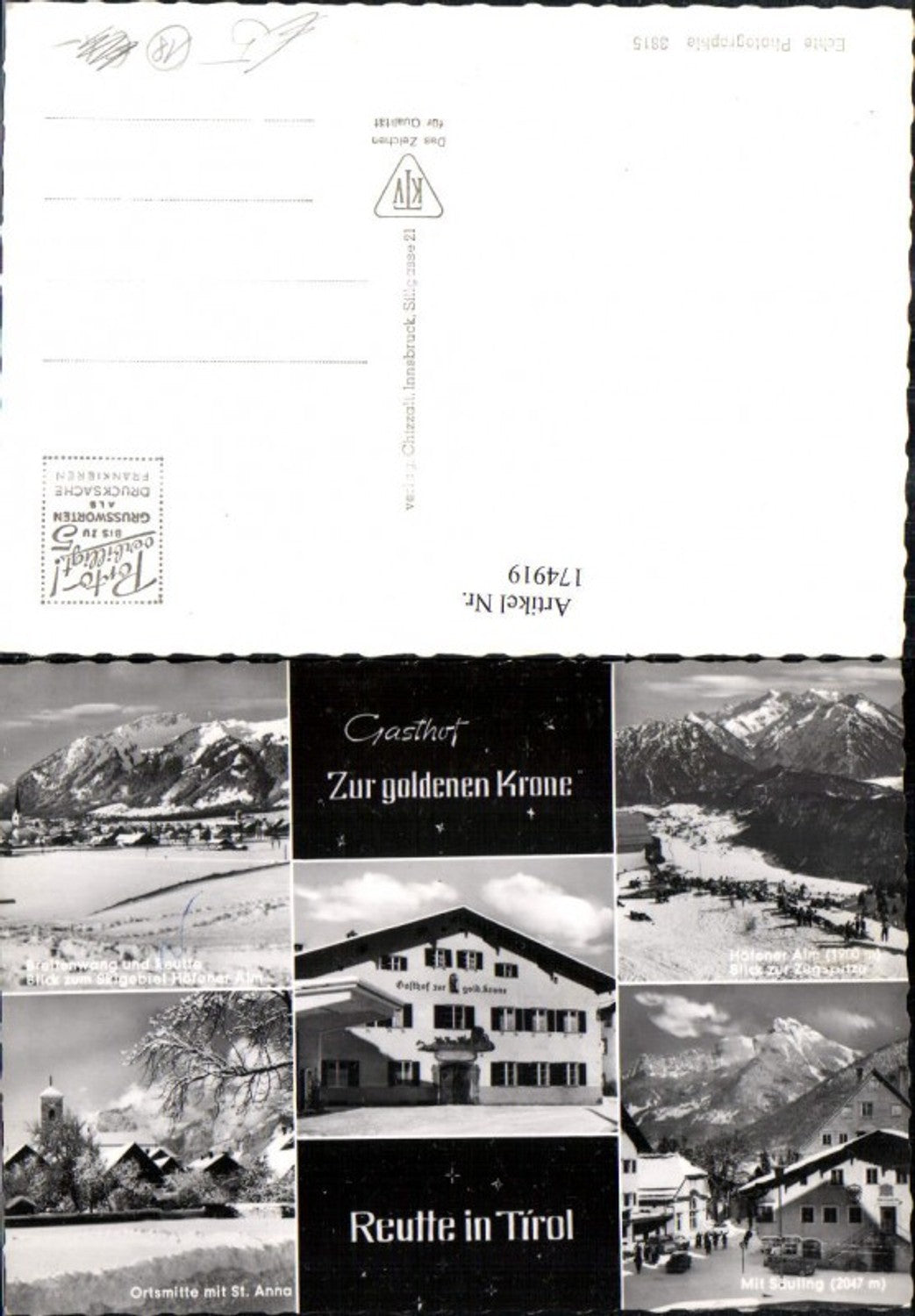 Alte Ansichtskarte – Old Postcard
