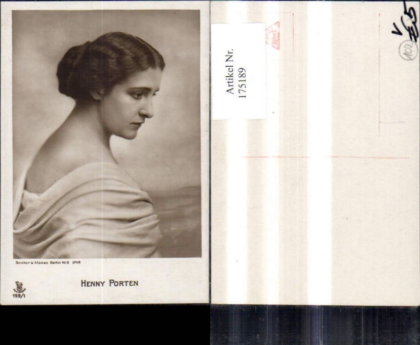 175189,Henny Porten pub Filmsterne 159/1