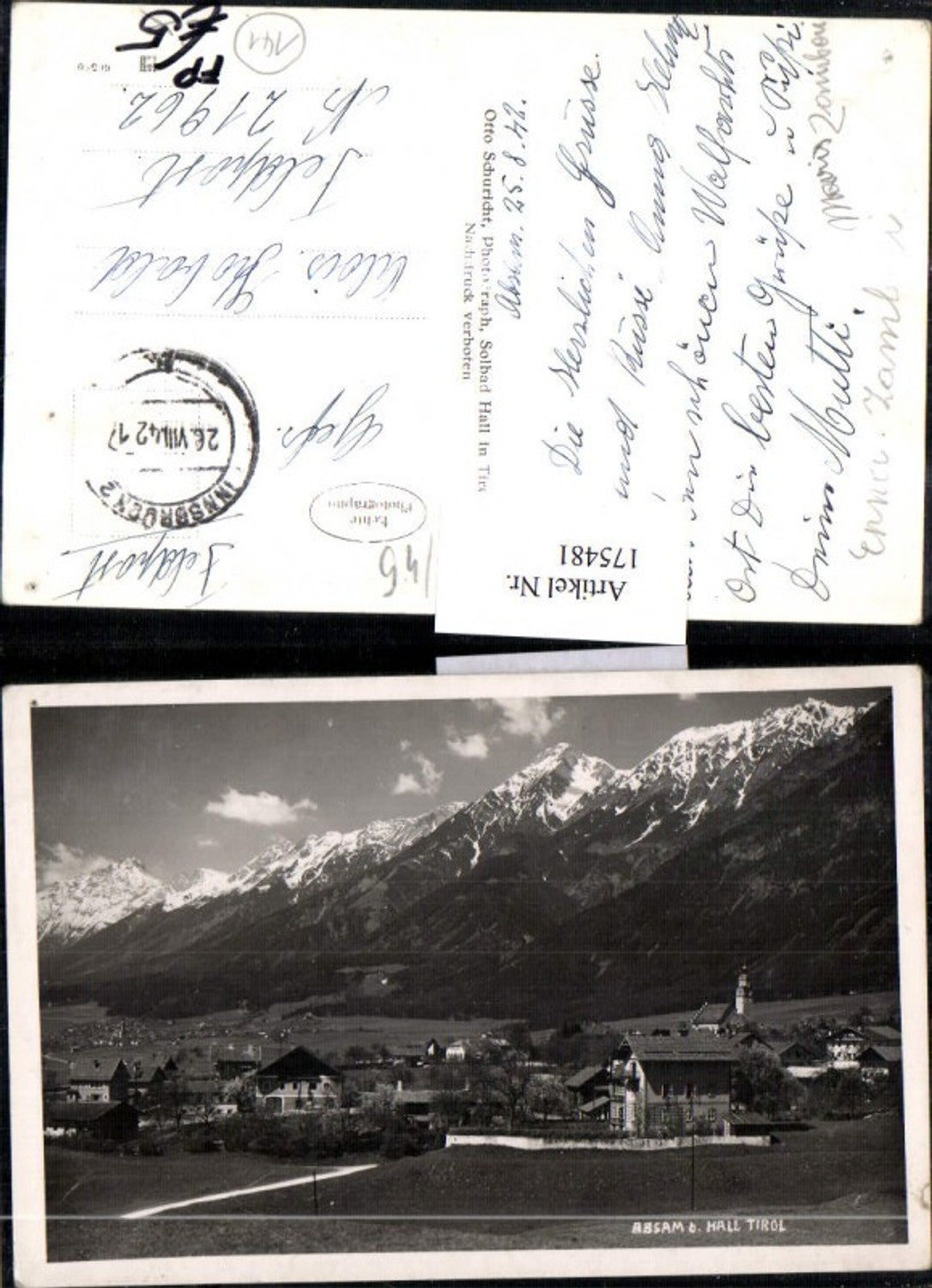 Alte Ansichtskarte – Old Postcard