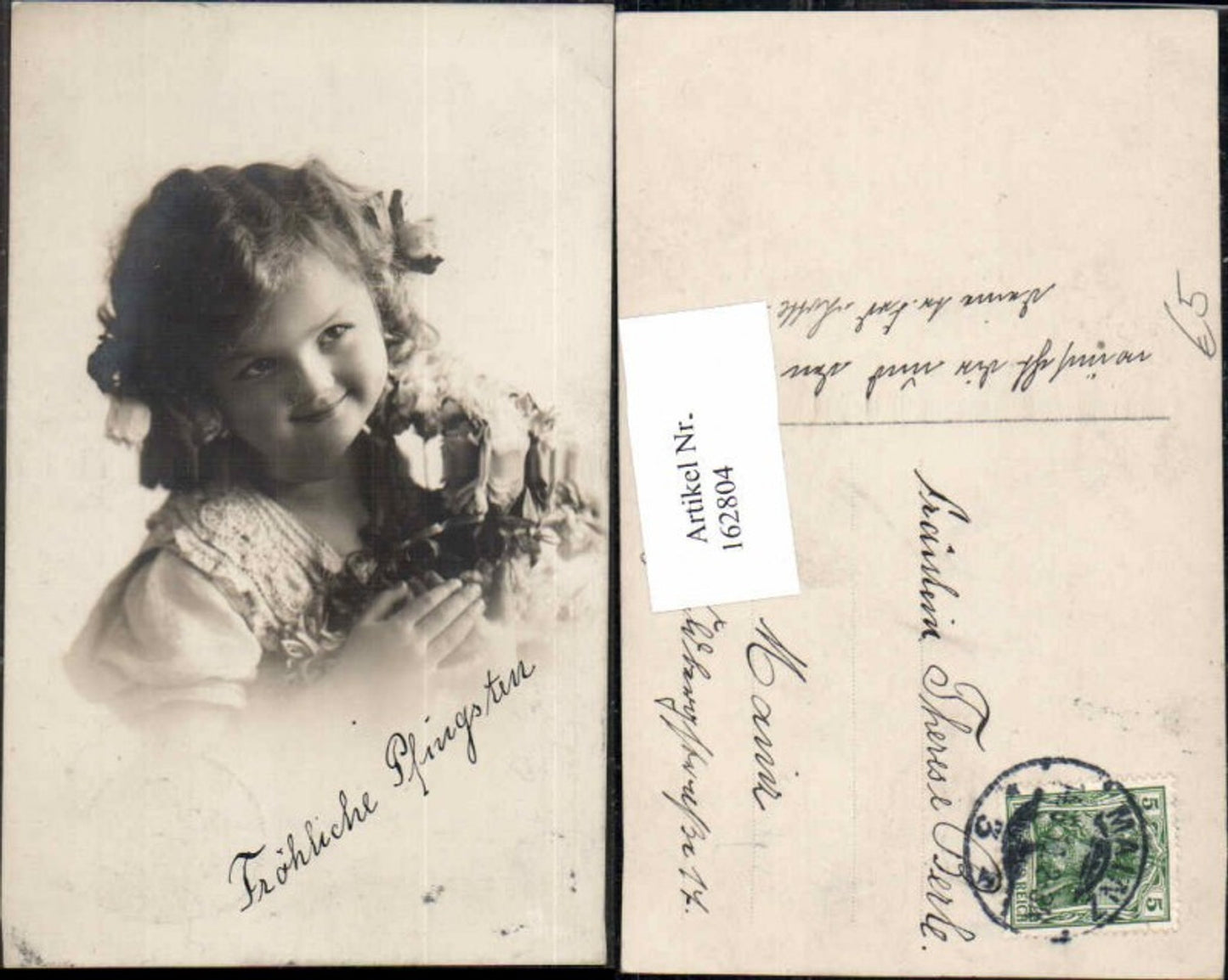 162804,Süsses Mädchen Portait Blumen
