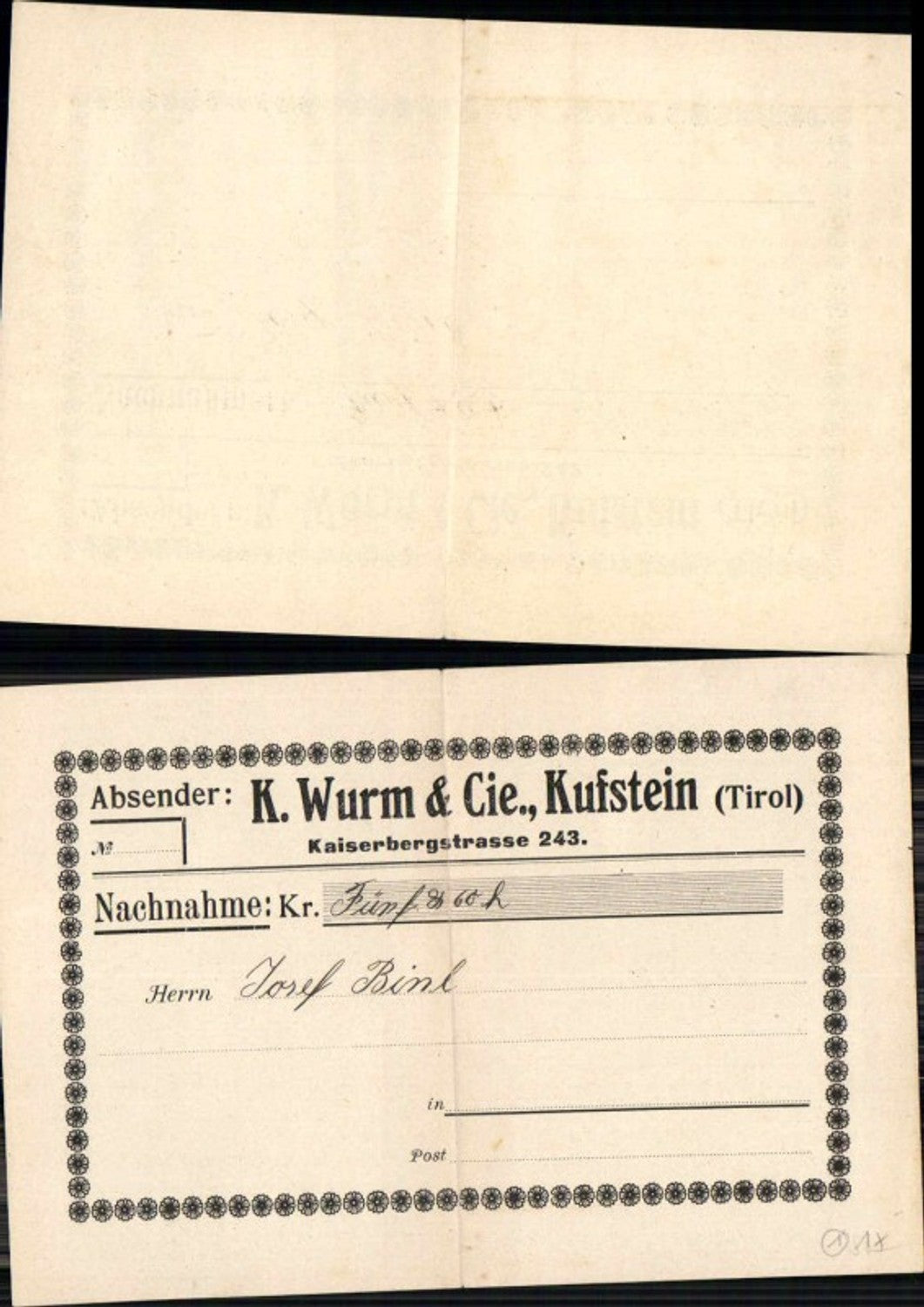 Alte Ansichtskarte – Old Postcard