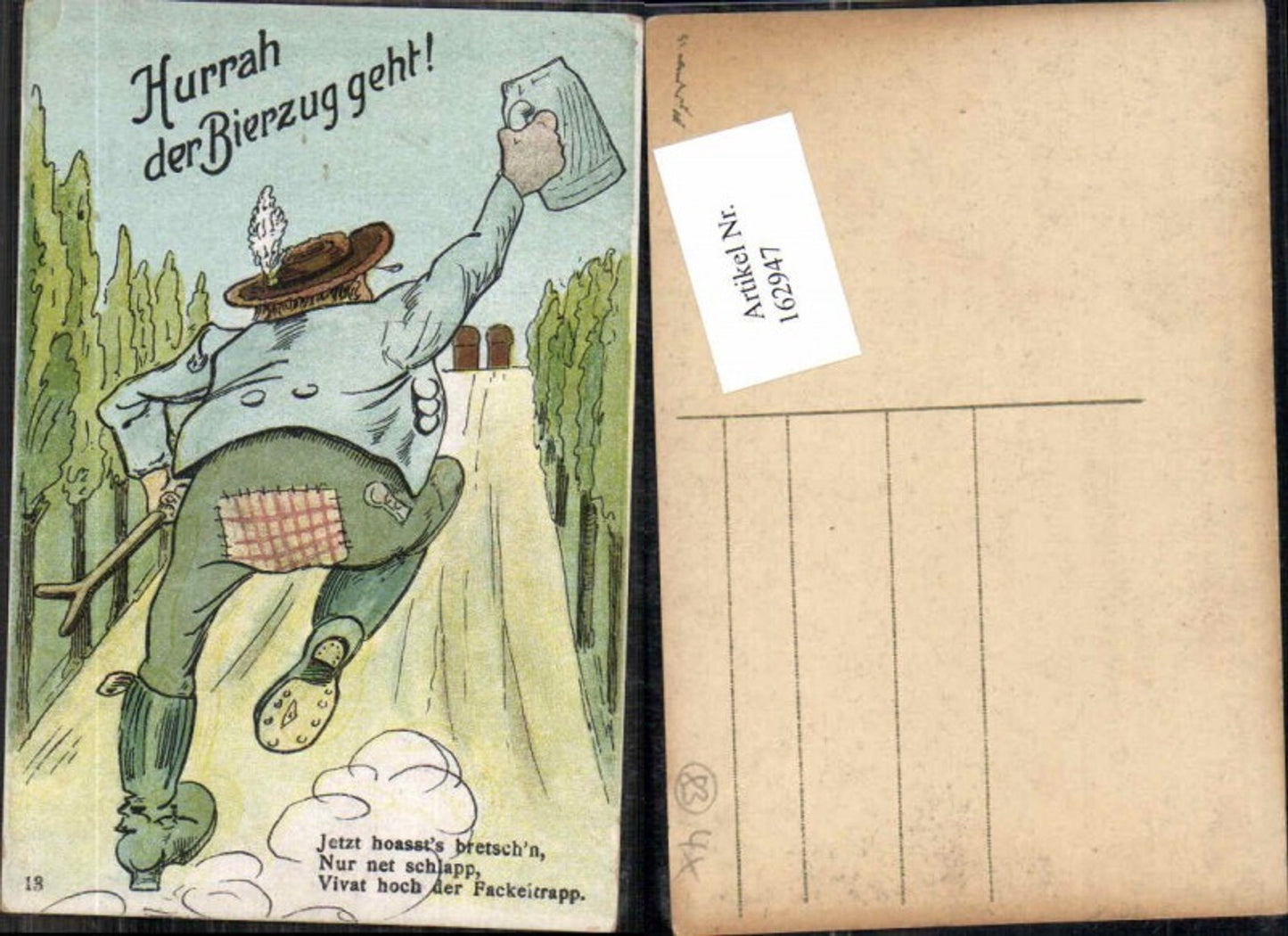 162947,Scherzkarte Scherz Humor Bier Bierzug