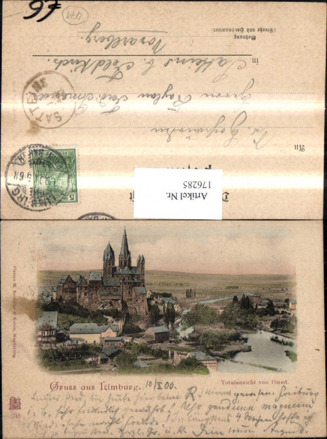 176285,Gruß aus Leimburg Totalansicht v. Osten Burg