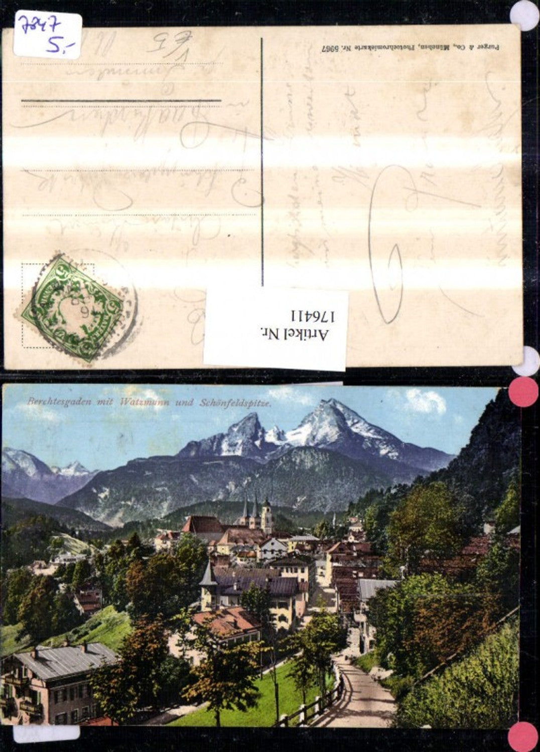 176411,Berchtesgaden Teilansicht m. Watzmann u. Schönfeldspitze pub Purger & Co 5967