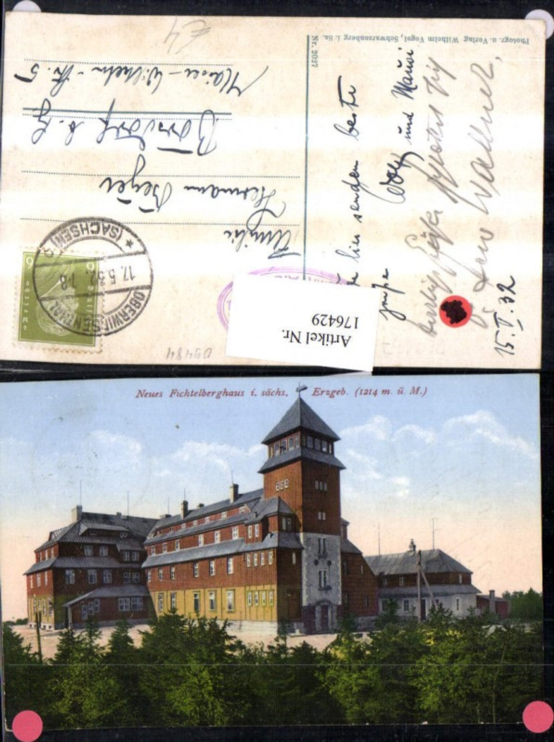 176429,Neues Fichtelberghaus i. Sächs. Erzgeb.