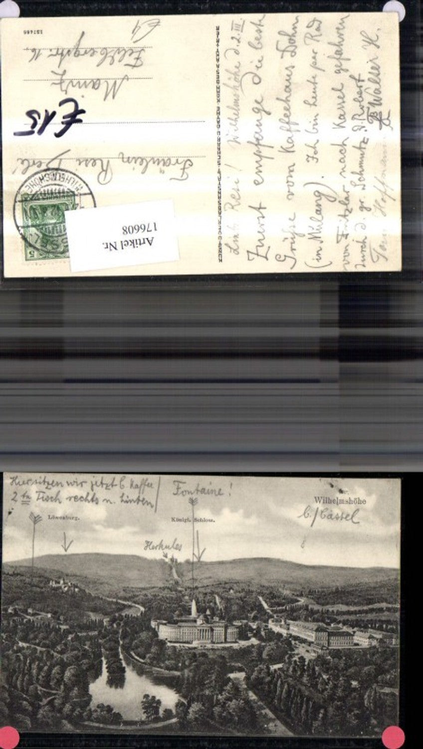 176608,Wilhelmshöhe b. Kassel Löwenburg Königl. Schloss