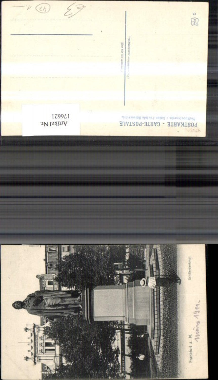 176621,Frankfurt a. Main Schillerdenkmal Denkmal m. Kind 1911