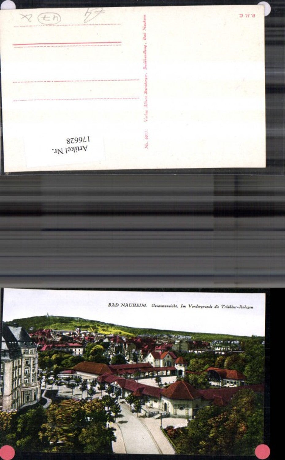 176628,Bad Nauheim Gesamtansicht i. Vordergrunde d. Trinkkur Anlagen