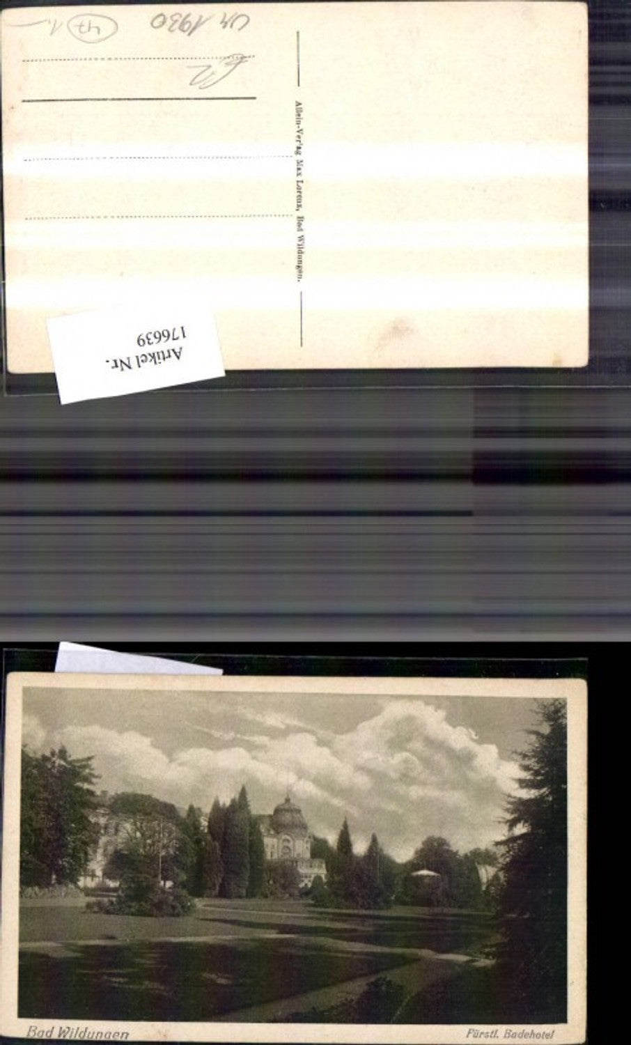 176639,Bad Wildungen Fürstl. Badehotel Hotel