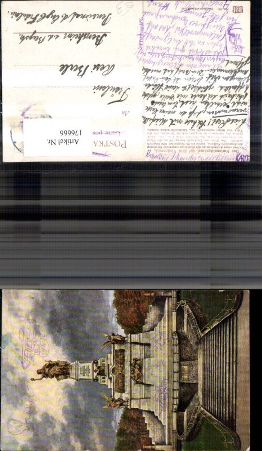 176666,Rüdesheim a. Rhein m. Nationaldenkmal a. d. Niederwald Germania