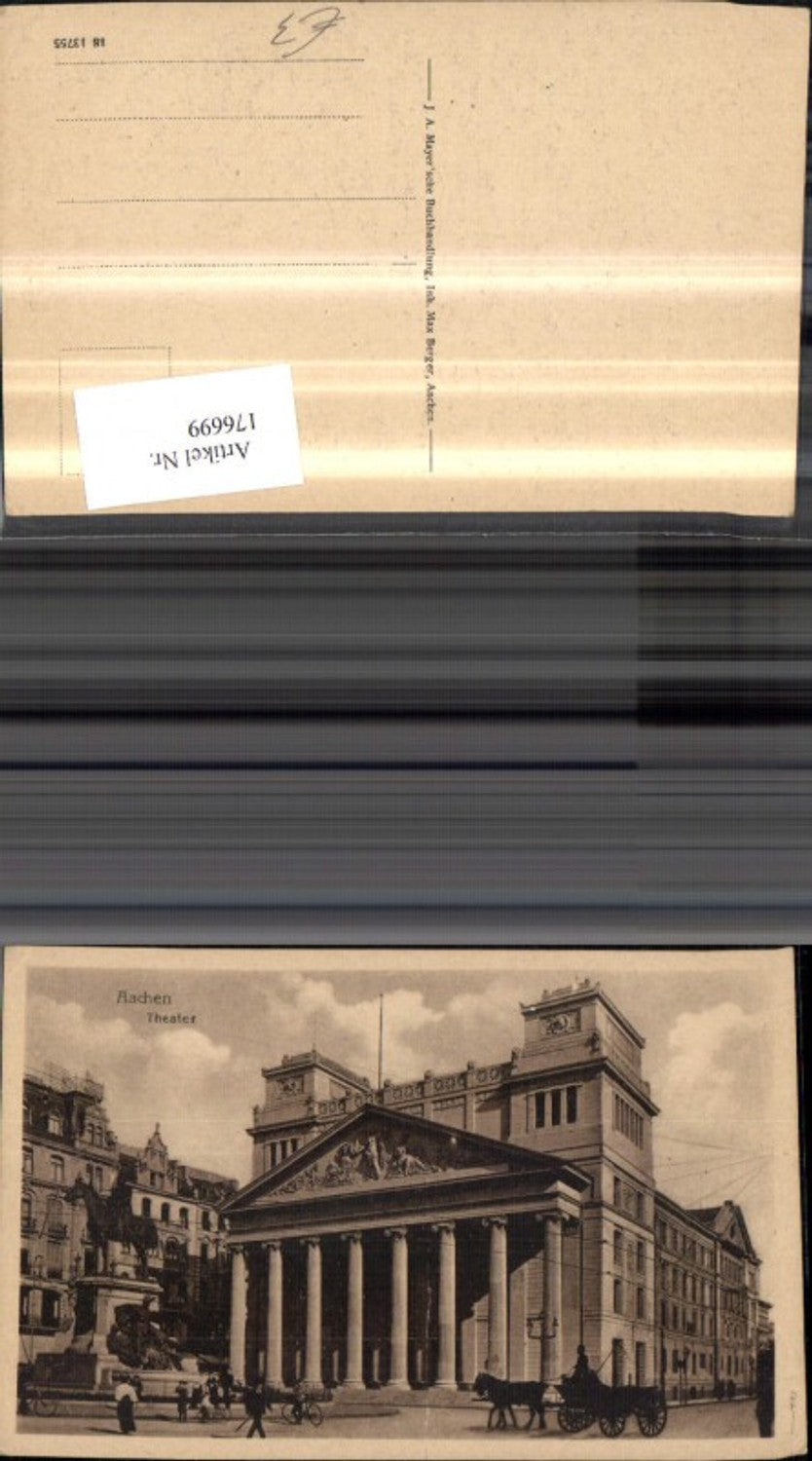 176699,Aachen Theater m. Kutsche Personen