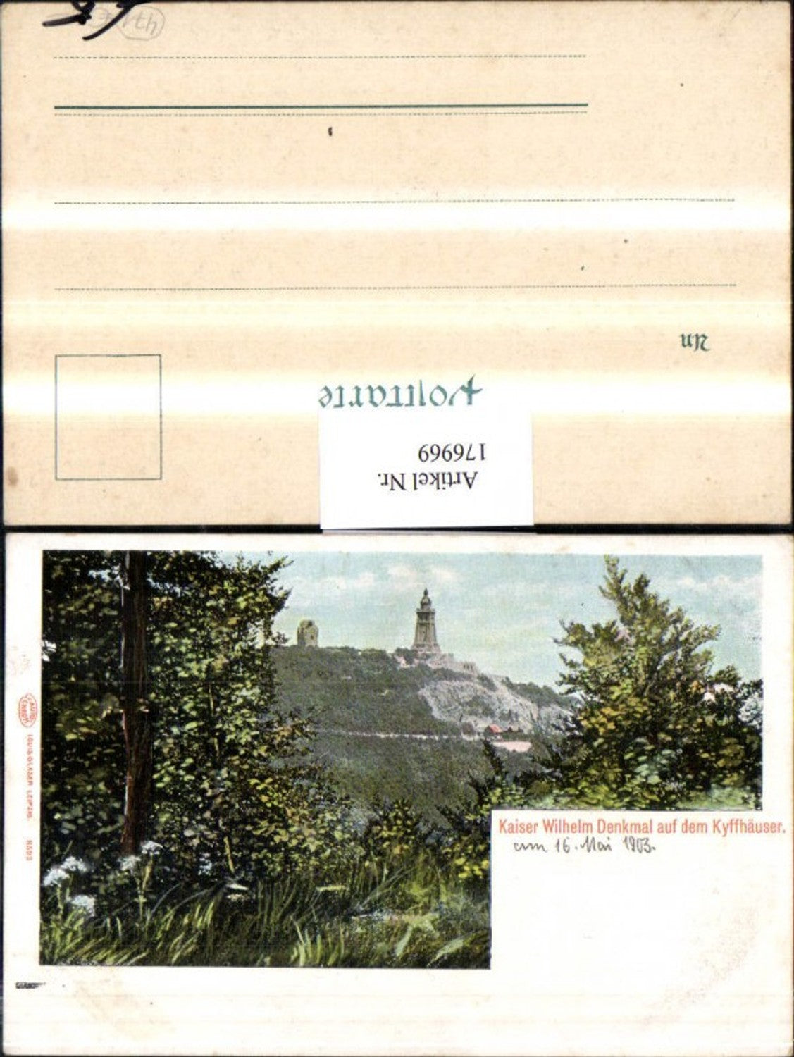 176969,Kaiser Wilhelm Denkmal auf d. Kyffhäuser