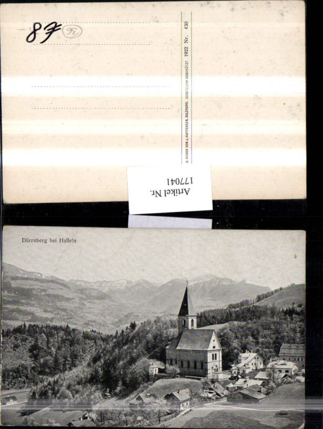 177041,Dürrnberg b. Hallein Totale Kirche