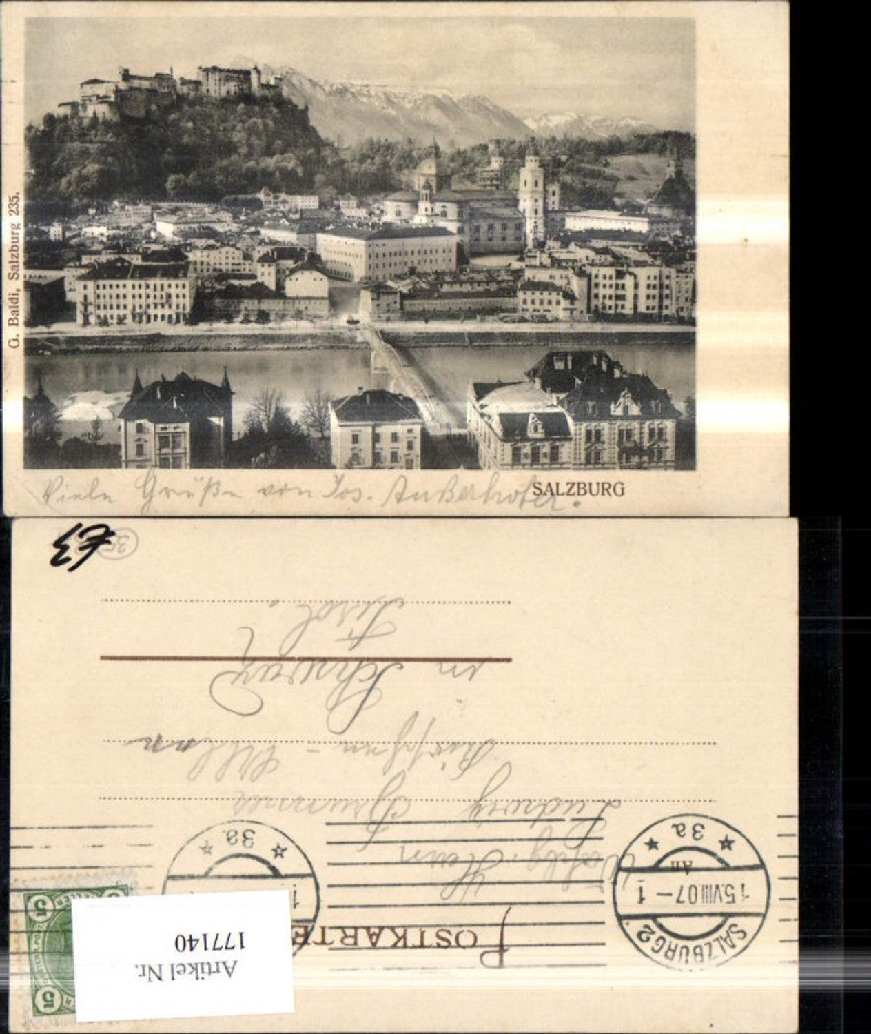 177140,Salzburg Ansicht 1907