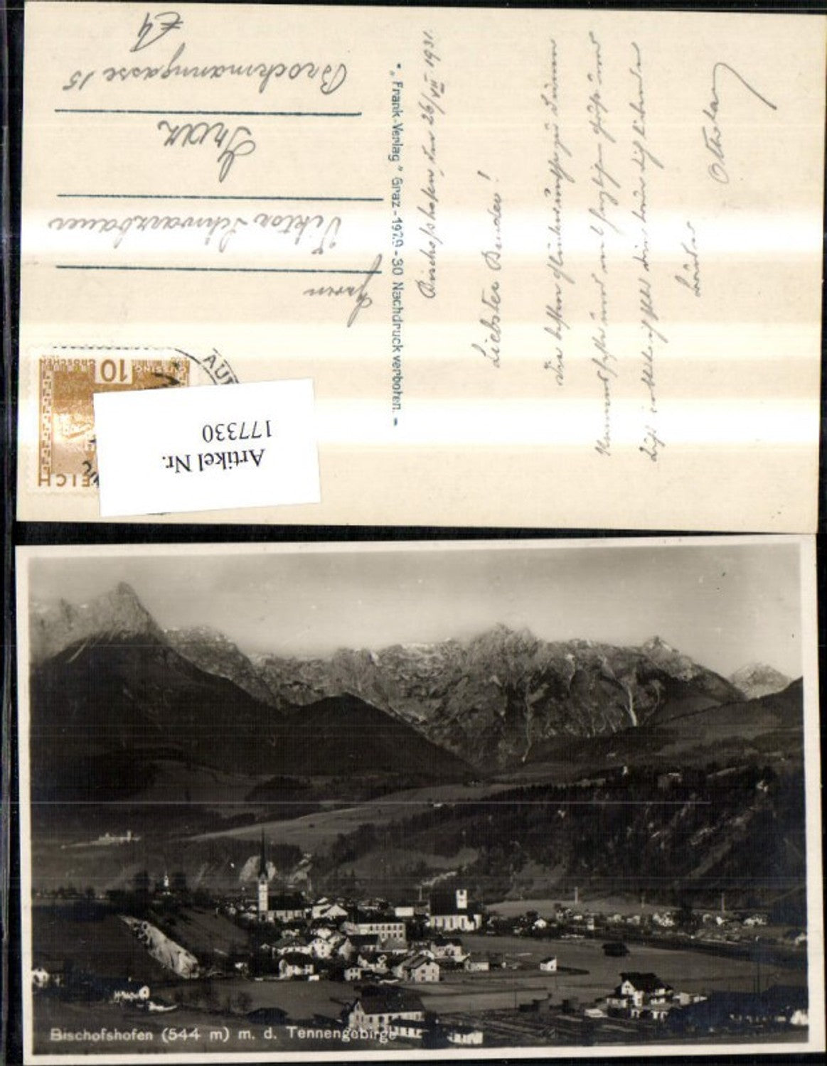 Alte Ansichtskarte – Old Postcard
