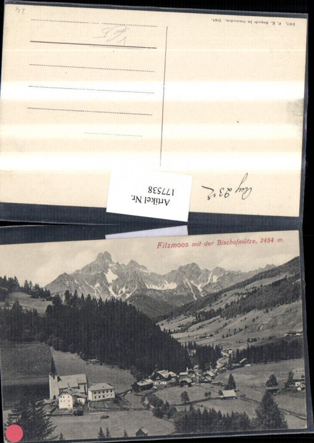177538,Filzmoos m. d. Bischofsmütze Totale pub F.E. Brandt 2149