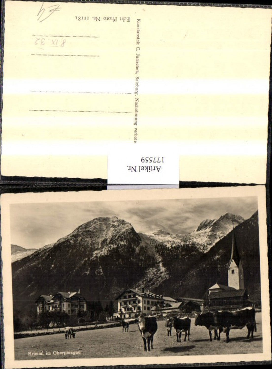 177559,Krimml im Oberpinzgau Teilansicht Kühe