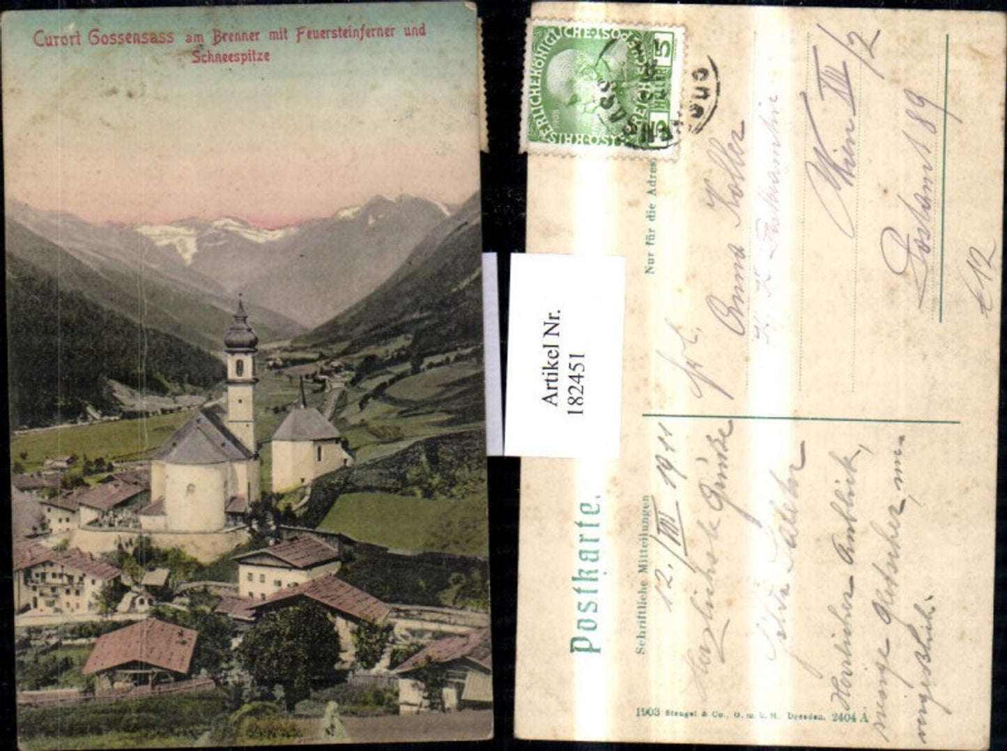 Alte Ansichtskarte – Old Postcard