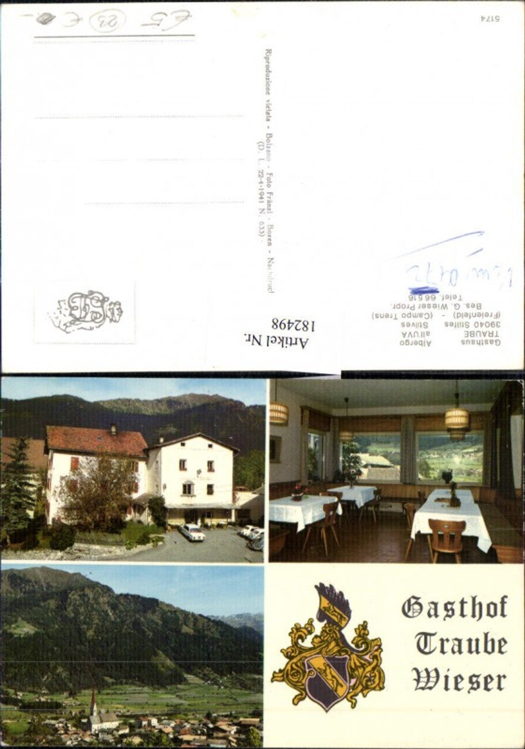 Alte Ansichtskarte – Old Postcard