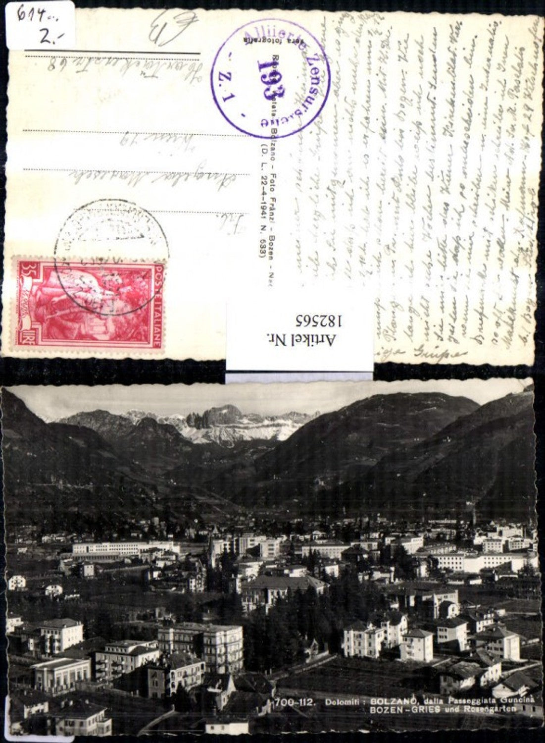 Alte Ansichtskarte – Old Postcard