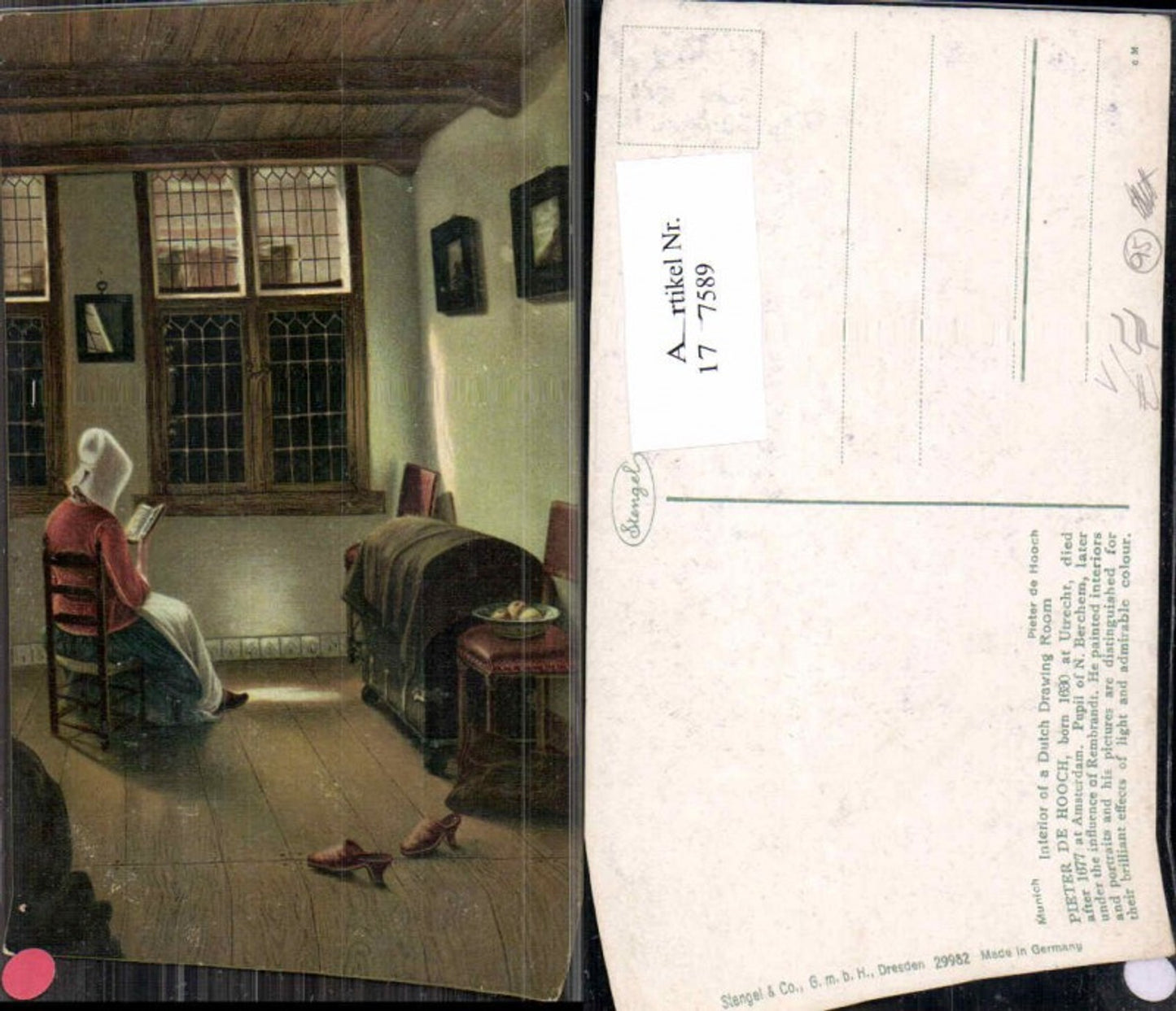 177589,Künstler AK Stengel & Co. 29982 Pieter de Hooch