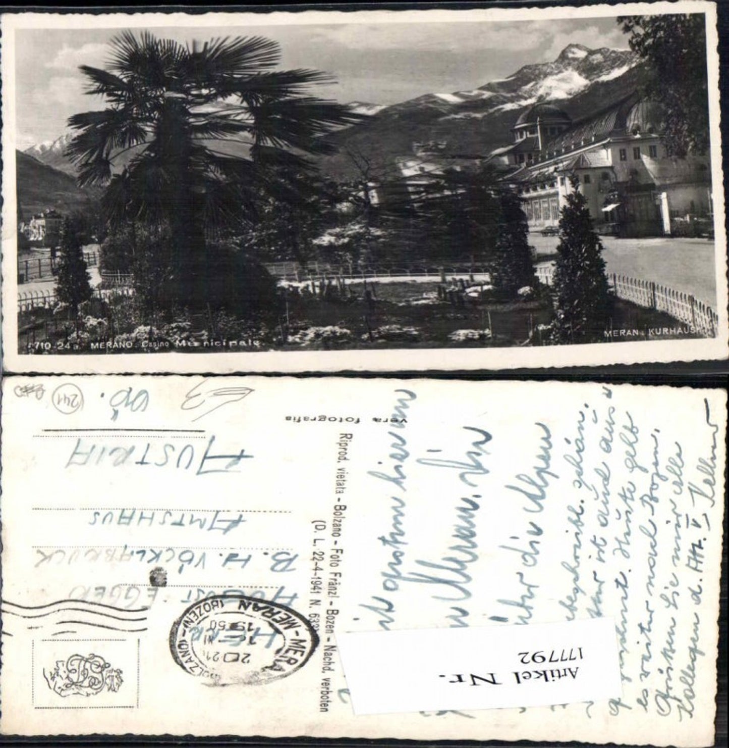 Alte Ansichtskarte – Old Postcard