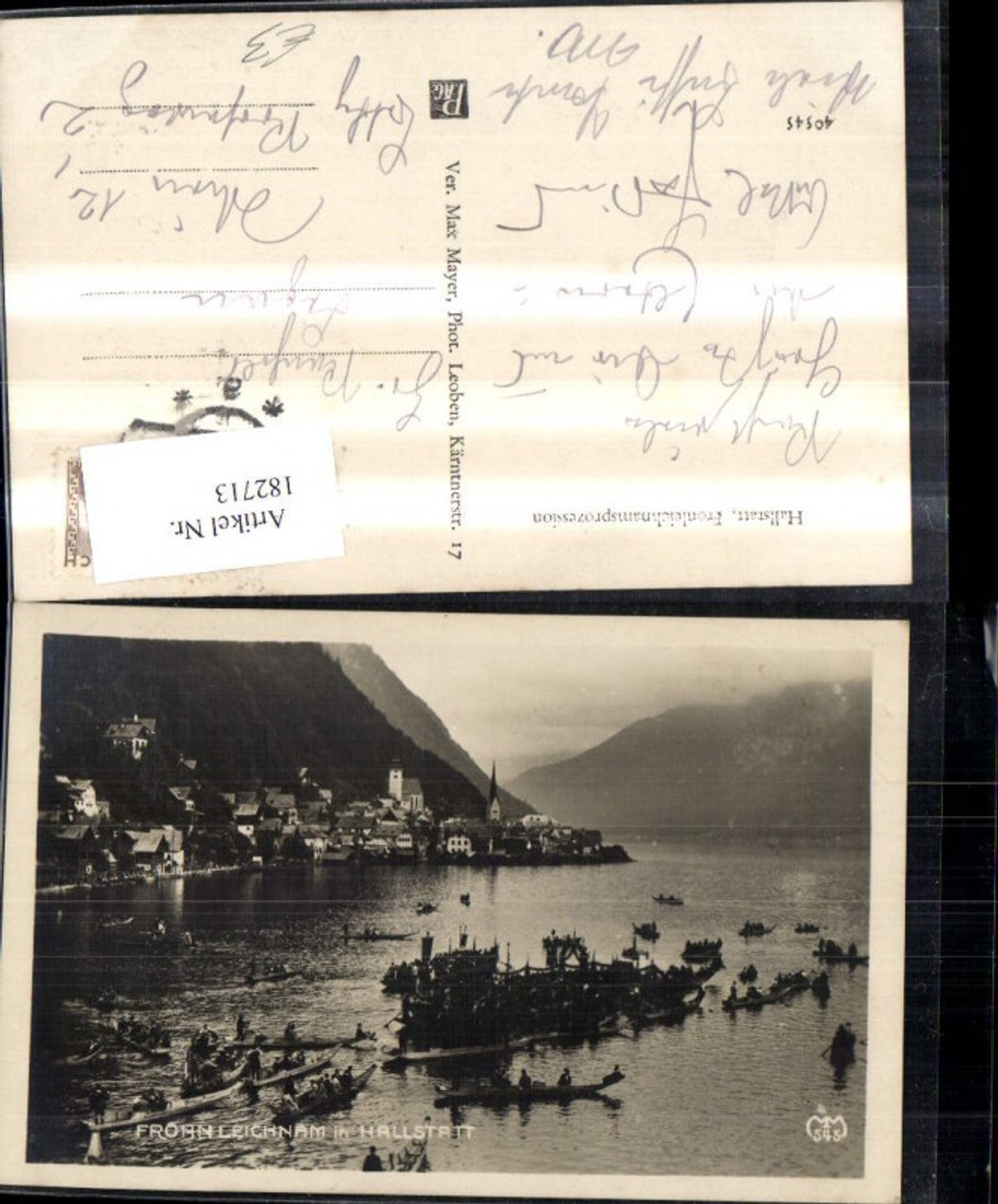 182713,Hallstatt Fronleichnamsprozession Boote