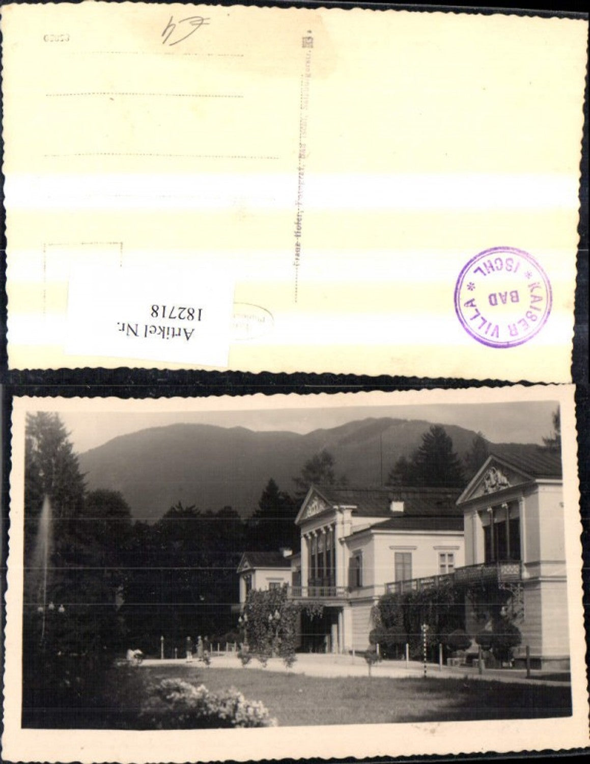 182718,Bad Ischl m. Kaiservilla Foto Ak